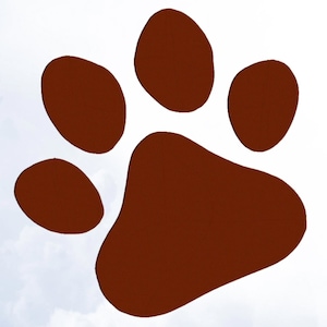 Paw Embroidery Design, Puppy Paw Embroidery Pattern, Paw Print Embroidery File For Embriodery Machines