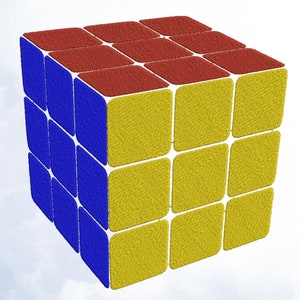 Rubiks Cube Machine Embroidery Design, Magic Cube Embroidery Design, Cube Embroidery, 3-D Combination Puzzle Design For Embroidery Machines