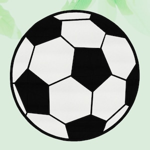 Motif de broderie machine ballon de football, motif de broderie sport
