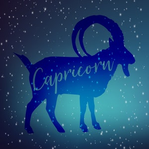 Sterrenbeeld Steenbok, Zodiac SVG, Steenbok Clipart, Zodiac Clipart, SVG-bestanden gezegden, astrologiecadeau, verjaardagscadeau