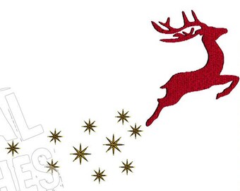 Reindeer Deer Machine Embroidery Design
