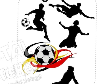 Soccer Embroidery Design, Soccer Ball Embroidery, Soccer Player Embroidery, Sport Embroidery, Soccer Gift, Soccer Coach Gift, Digital Art