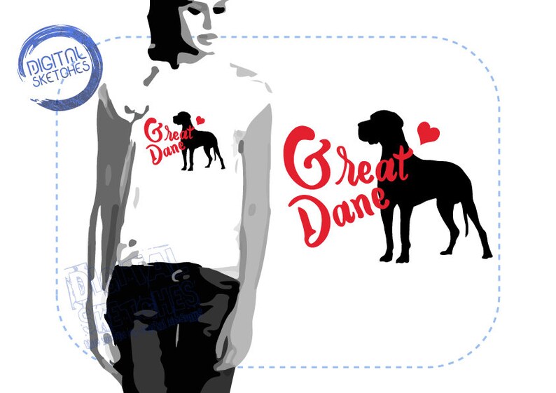 Download Great Dane SVG Dog SVG Great Dane SVG Files Great Dane | Etsy