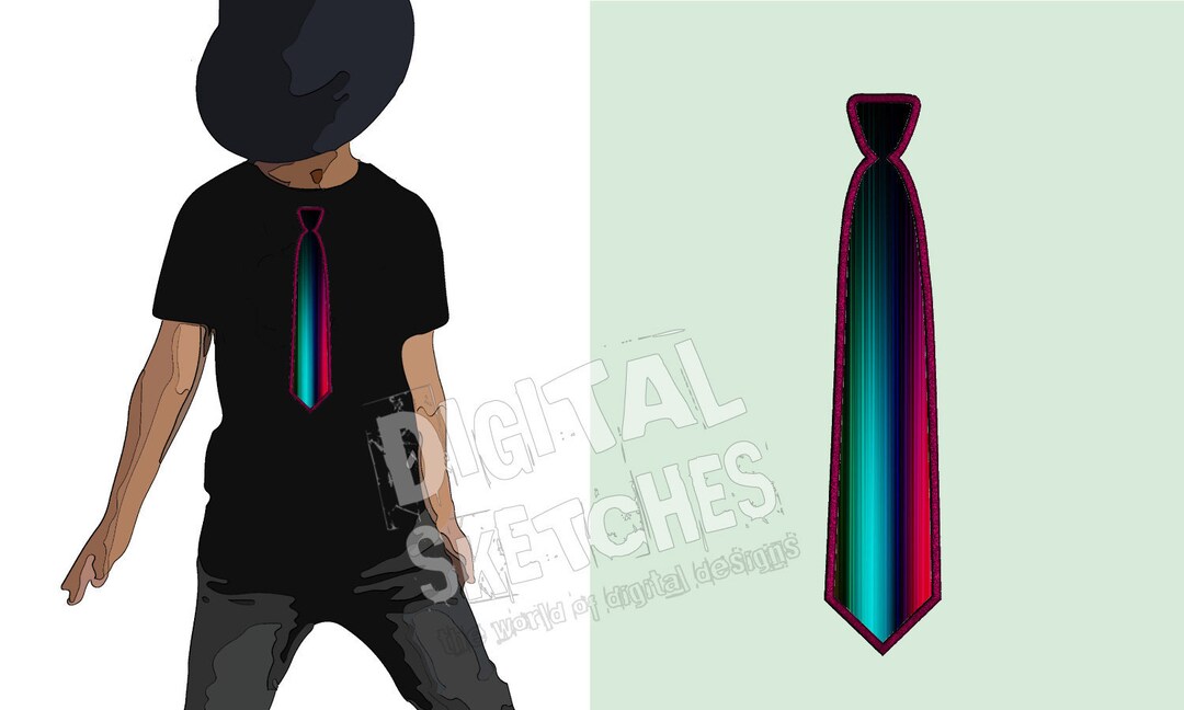 Tie Applique Design, Gentleman Embroidery, Tie Embroidery Design