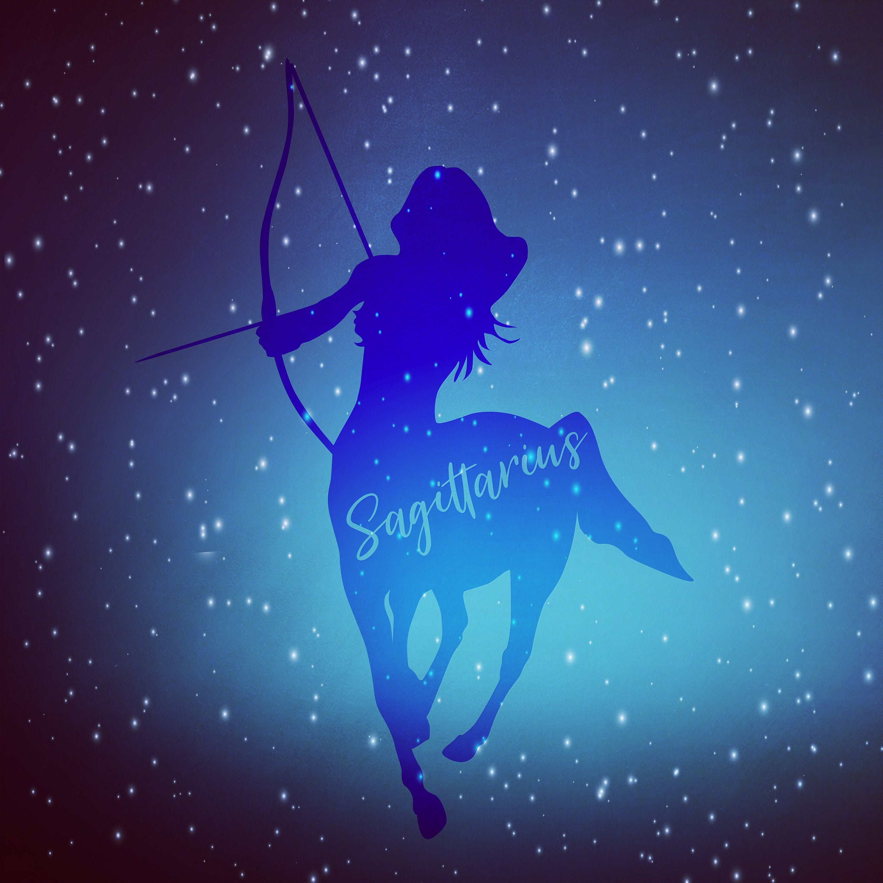 Sagittarius Constellation Zodiac SVG Sagittarius Clipart | Etsy