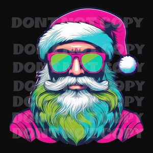 Pink  Santa  High Quality Digital Download