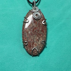 Dinosaur bone fossilized necklace.