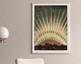 hollywood glamour art, hollywood glamour decor, Aurora Borealis Art, Aurora Borealis Print, Art Deco Decor, Art Deco Style, Art Deco Art