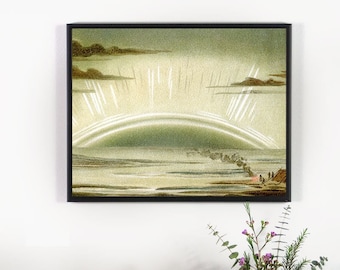 Aurora Borealis Vintage Print Set, Art Deco Art, Vintage Feminine Art, Northern Lights, Vintage Glamour, Boudoir Art, Set of Prints