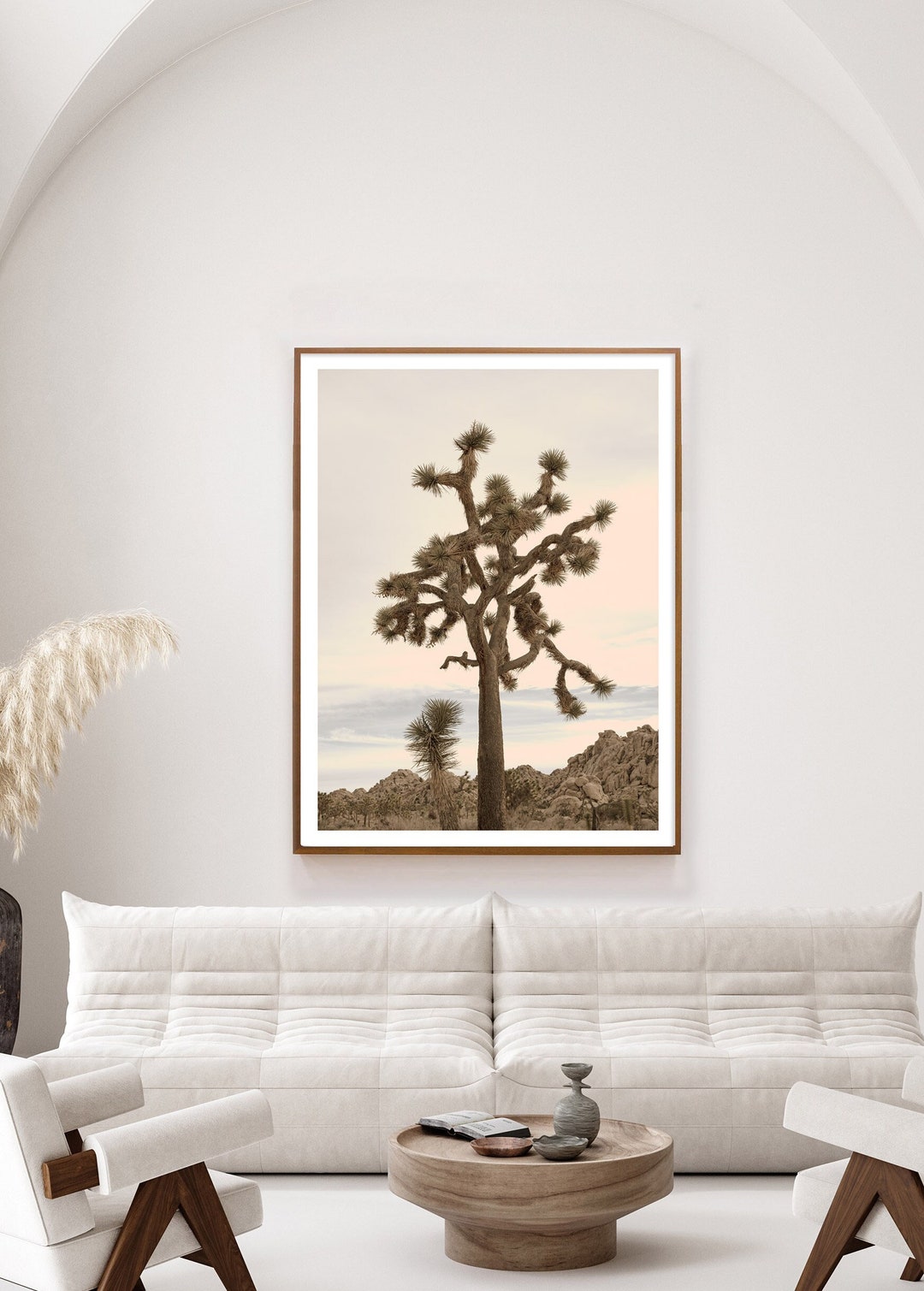 Pink and Pastel Desert Art Joshua Tree California, Boho Desert Wall Art ...