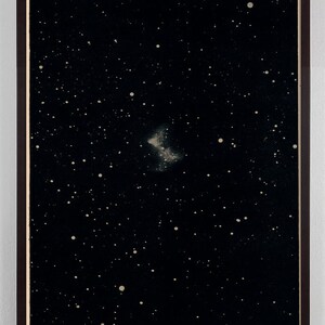 Sky Print Stars Night Constellation Stars Art Antique Print in Black Large Art Antique Astronomy Galaxy Milky Way Universe Star Print