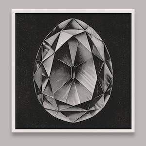 Jewel Wall Art, Gem Art, Diamond Art Print,  Gem Art, Diamond Wall Art, Diamond Home Decor, Victorian print, Etching, Wall Art, Luxe Decor