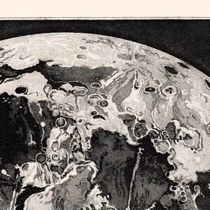 Decoración vintage con estampado de la luna, póster de astronomía con estampado de las fases lunares, lámina artística de la luna, regalos de astronomía, decoración para habitaciones infantiles. imagen 5