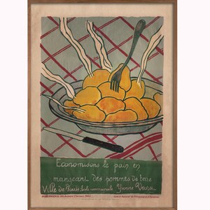 Farm house Decor, Kitchen Art, Rustic Farmhouse, French Country, Food Decor, World War I poster, French Flag, Vintage Farm Decor image 4