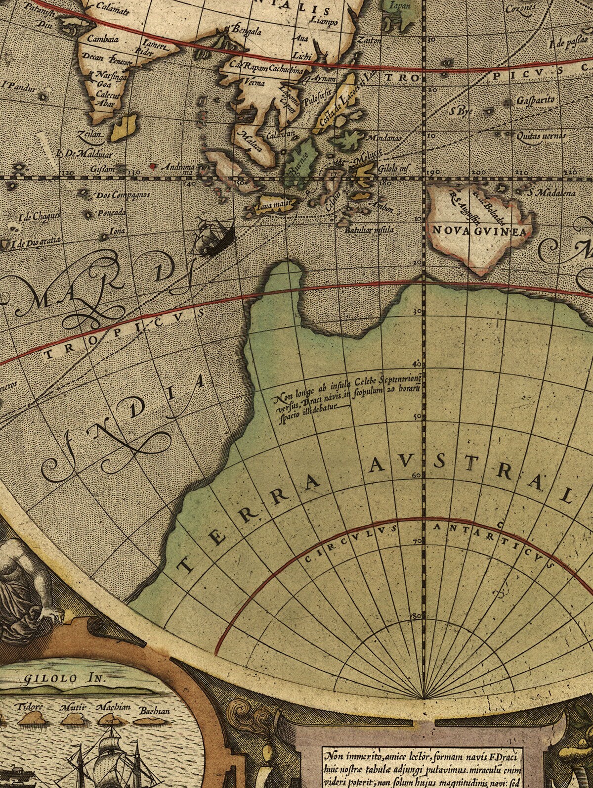 ヴィンテージの世界地図、ヴィンテージの探検地図、カラフルな