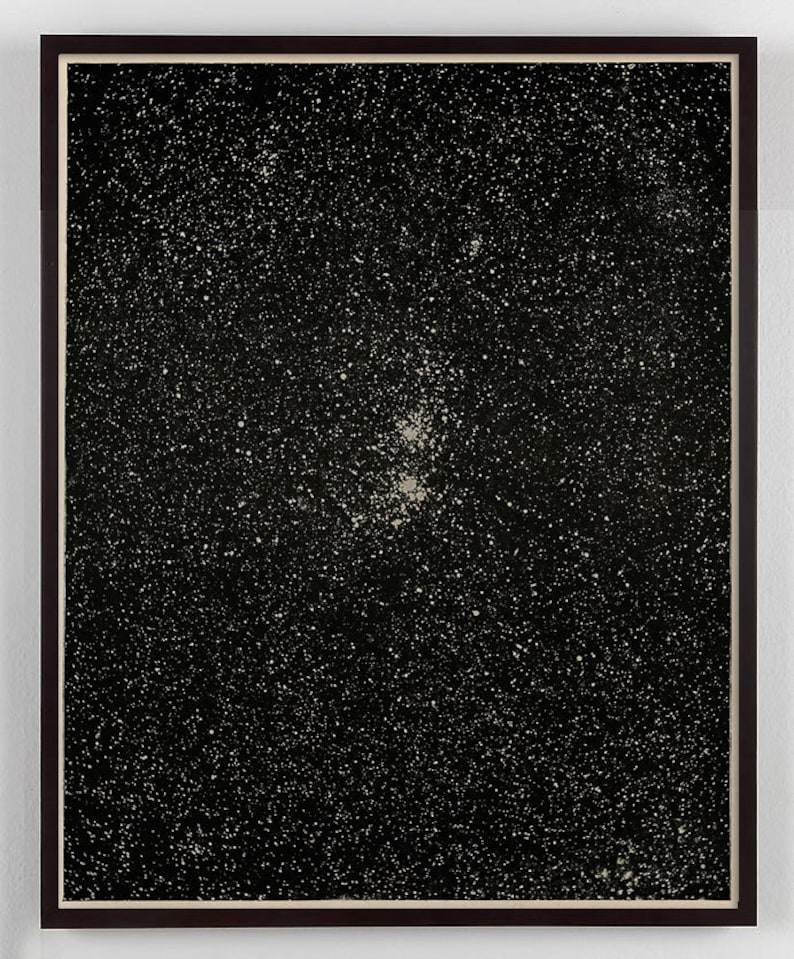Stars and Milky Way Constellation print, Galaxy Art, Starry Sky, Night Sky, Star constellation, Universe, Antique Astronomy, Star cluster image 1