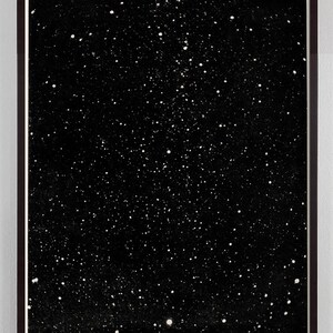 Stars Galaxy Art Antique Print in Black, Milky Way Antique Astronomy image 1