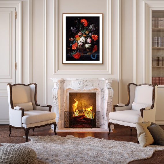 Modern Victorian Wall Art Victorian Wall Decor Floral Wall | Etsy