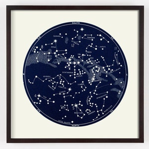 Celestial Art Package, 6 Print set Gallery Wall, Constellations Art, Constellation Maps, Circle Wall Art, Gallery Wall, Art Wall package image 5