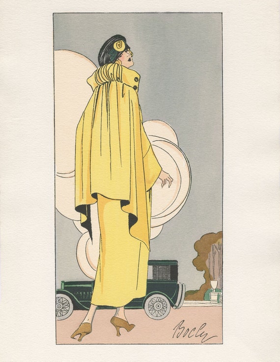 Old Hollywood Art Deco Print Fashion Wall Art - Makeup Wall Art, Makeup Decor, Glam Decor, Fashion Art Illustration