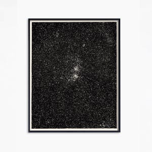 Impresión de estrellas y constelaciones de la Vía Láctea, arte galáctico, cielo estrellado, cielo nocturno, constelaciones estelares, universo, astronomía antigua, cúmulos estelares