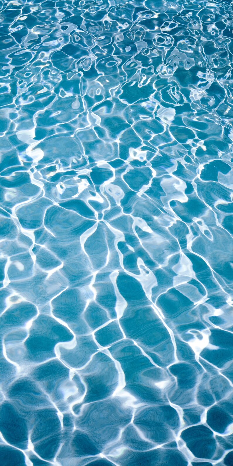 Blue Pool Abstract Water Giclée Print Set | Modern Coastal Fine Art ...
