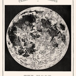Decoración vintage con estampado de la luna, póster de astronomía con estampado de las fases lunares, lámina artística de la luna, regalos de astronomía, decoración para habitaciones infantiles. imagen 4