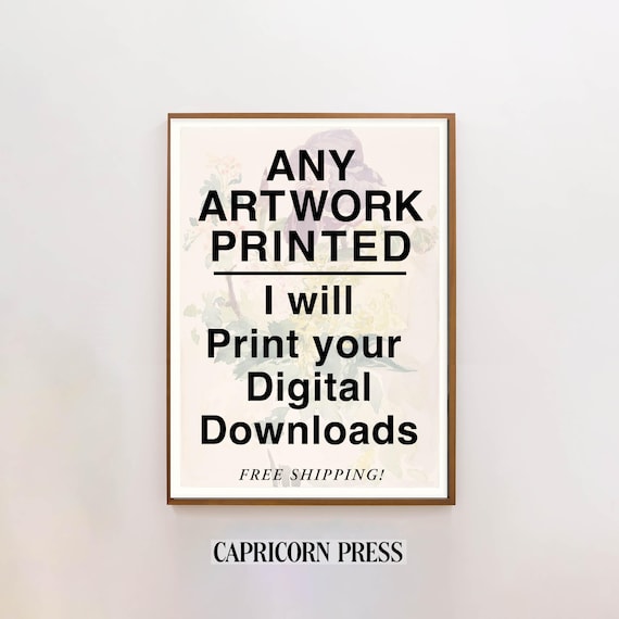 Print My Digital Download | Custom Fine Art Giclée Printing on Somerset Velvet Paper | Professional Printing Service 8x10 to 24x30