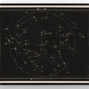 Minimal Star Map Print, Constellations Chart Print, Constellation ...