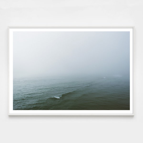 Minimalist Coastal Photography, Surf Decor, Extra Large Art Ocean Wave photography for Loft or Bedroom, Calming office decor