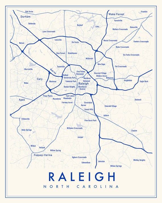 Map Of North Raleigh Nc
