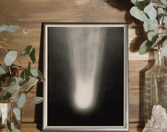 Solar System Art, Comet Art, Comet Print, Galaxy Art