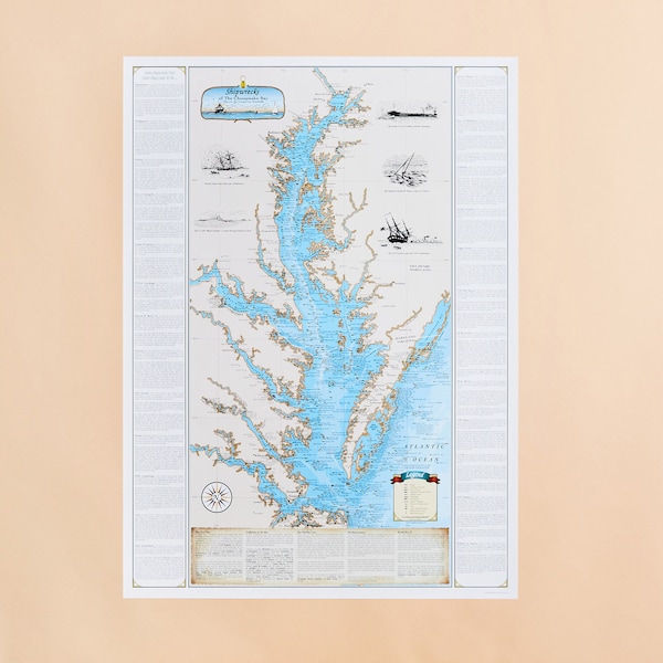 Chesapeake Bay Shipwreck Map:  Havre de Grace to Norfolk