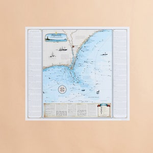 ノースカロライナ州ケープフィアー難破船地図