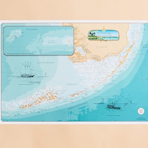 Die Originalkarte der Florida Keys