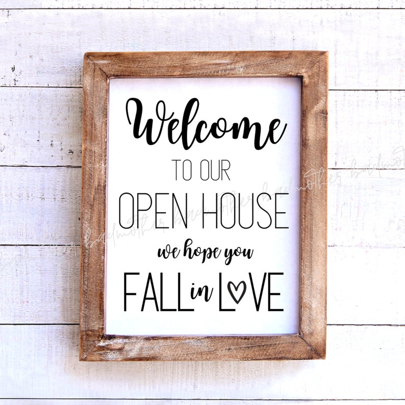 simple printable open house real estate sign download real etsy