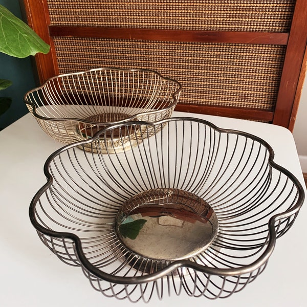 Silver Plated Wire Basket