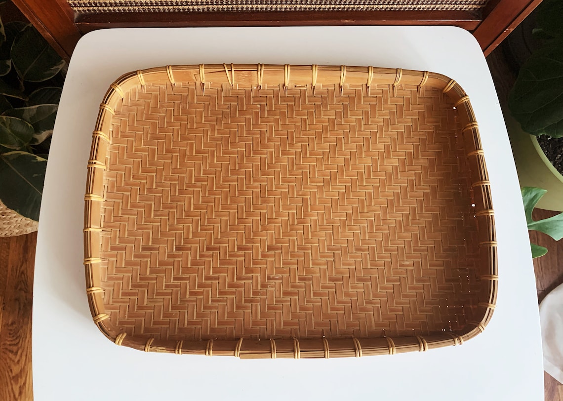 Boho Woven Tray Etsy