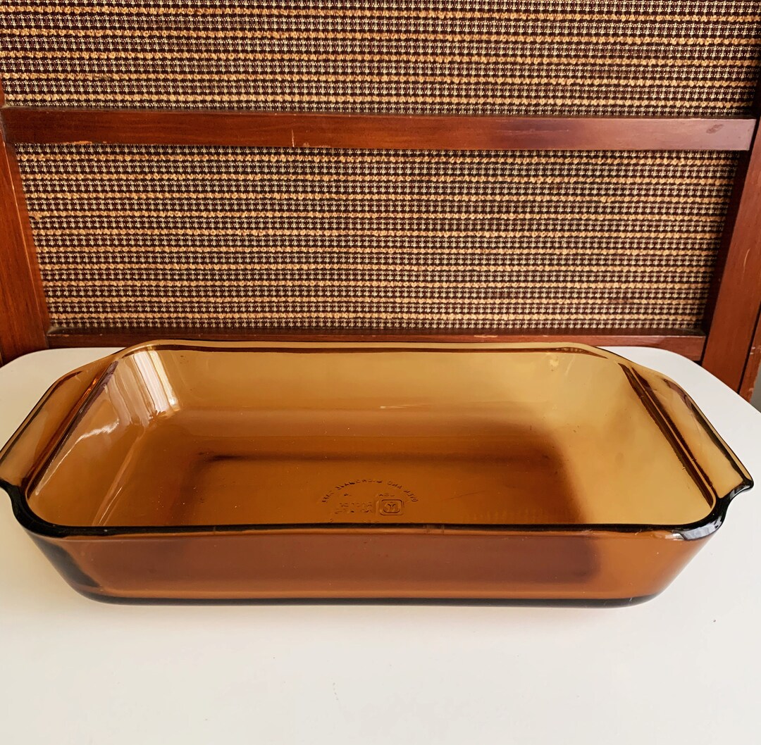 Amber Glass Loaf Pan Etsy