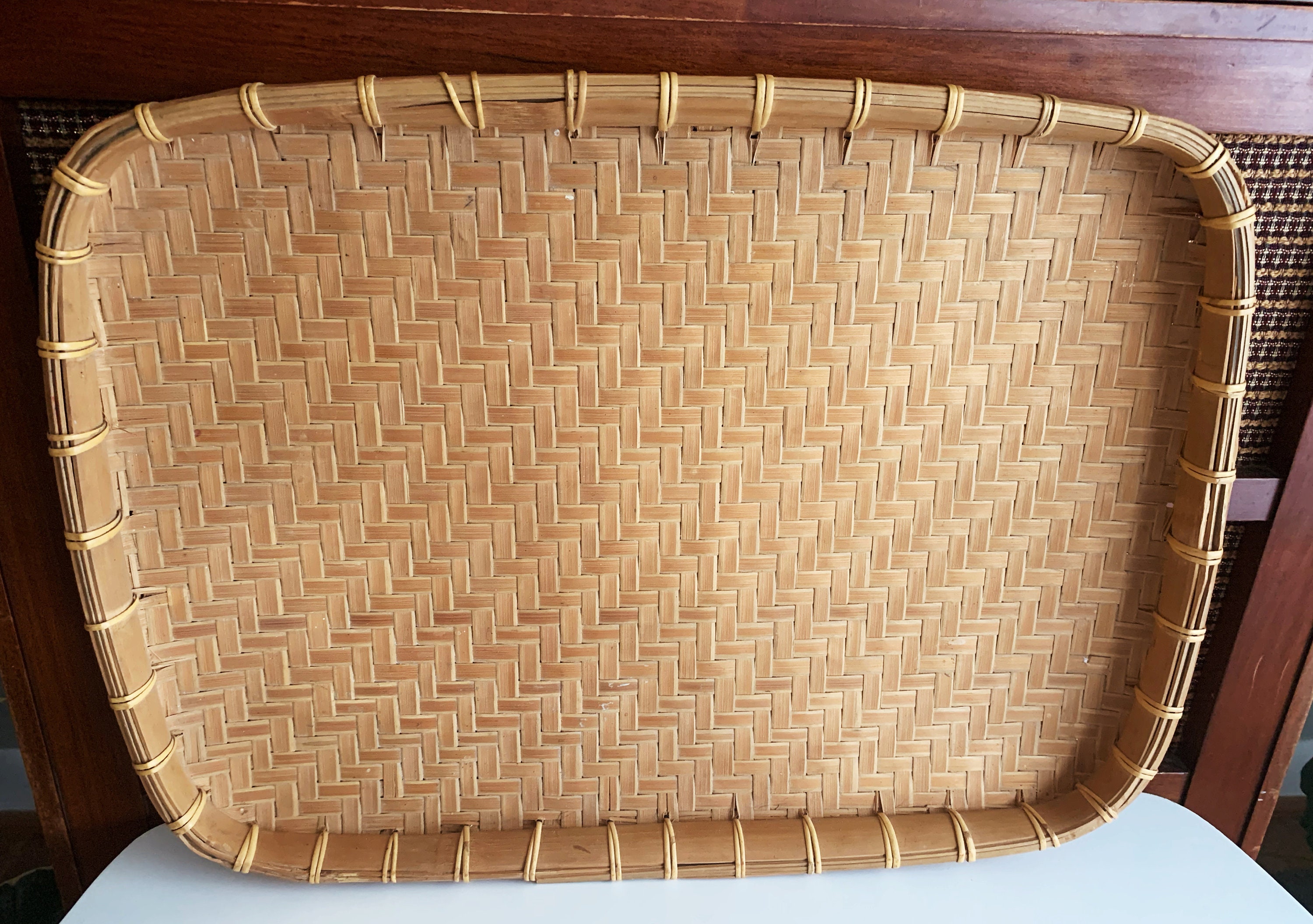 Boho Woven Tray Etsy
