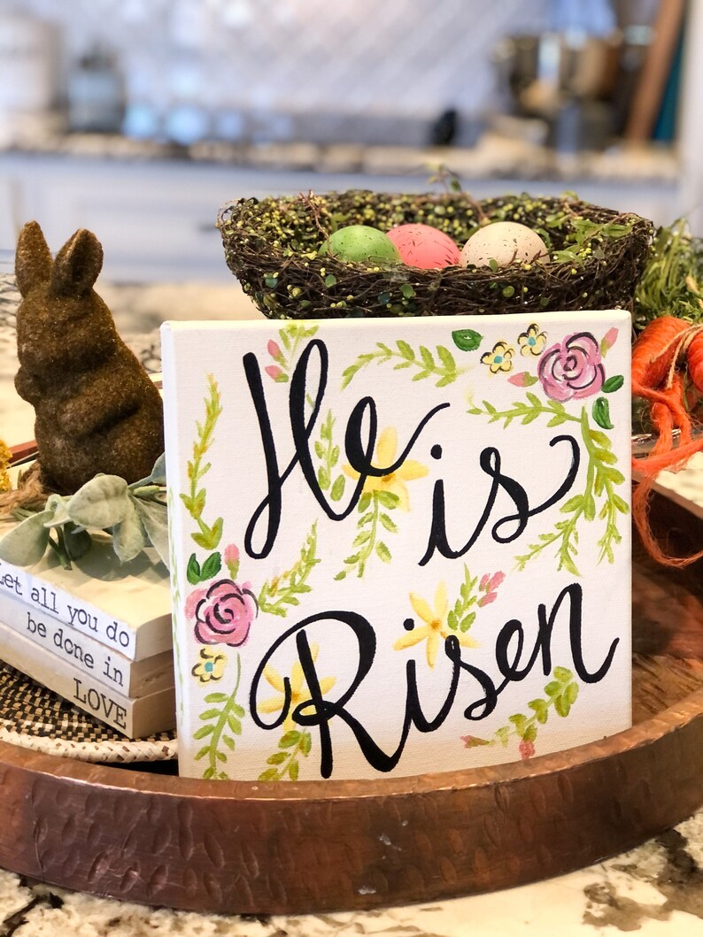 He is Risen (original Art) - Etsy