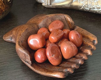 RED JASPER Tumbled Stone-Tumbled Stone-Healing Crystal-Natural Rock-Crystal Grid-Red Stone-Pocket Stone-Root Chakra Stone-Gemstone-Reiki