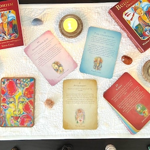 BUDDHISM Oracle-Buddha Oracle-Oracle Card-Oracle Deck-Divination Card-Reading Card-Divination Tool-Gift-36 Oracle Cards and Guidebook