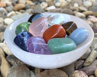 SELENITE Bowl-Crystal Bowl-Crystal Cleansing-Charging Bowl-Energy Cleansing-Cleansing Bowl-Gemstone Carved Bowl-Trinkets Dish-Natural_L2