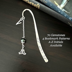 MEDITATION POSE Gemstone Bookmark-Crystal Bookmark-Personalised Bookmark-Charm Bookmark-Metal Bookmark-Personalised Gift-Yoga Gift-Teacher