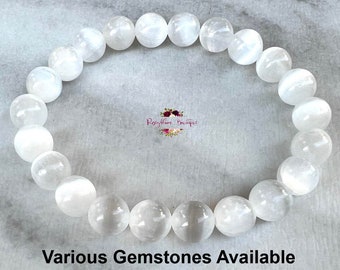 Bracciale Sodalite Con Elemento Tibetano, Elastico, Sfere 10mm - Bracciali Elastici A Sfere