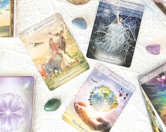 ENERGY & SPIRIT ORACLE-Oracle Card-Oracle Deck-Card Deck-Divination Card-Reading Card-Divination Tool-Gift-44 Oracle Cards and Guidebook