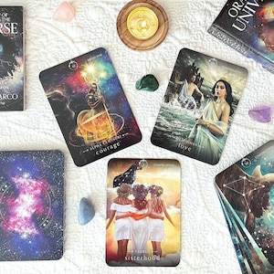 ORACLE Of The UNIVERSE-Oracle Card-Universe Oracle-Oracle Deck-Divination Card-Reading Card-Divination Tool-44 Oracle Cards and Guidebook