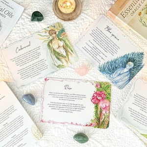 ESSENTIAL OILS Oracle Cards-Oracle Card Deck-Divination Card-Reading Card-Divination Tool-Gift-40 Oracle Cards and Instructional Booklet