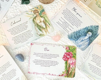 ESSENTIAL OILS Oracle Cards-Oracle Card Deck-Divination Card-Reading Card-Divination Tool-Gift-40 Oracle Cards and Instructional Booklet